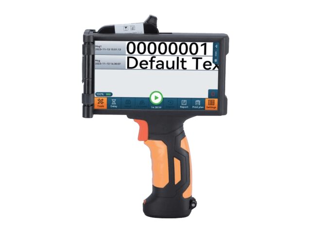 Motix 1H el tipi inkjet kodlama makinası 5 inç dokunmatik ekranlı